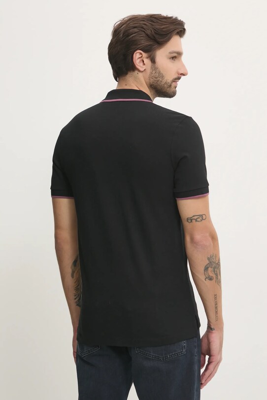 Îmbrăcăminte BOSS polo de bumbac 50494697 negru