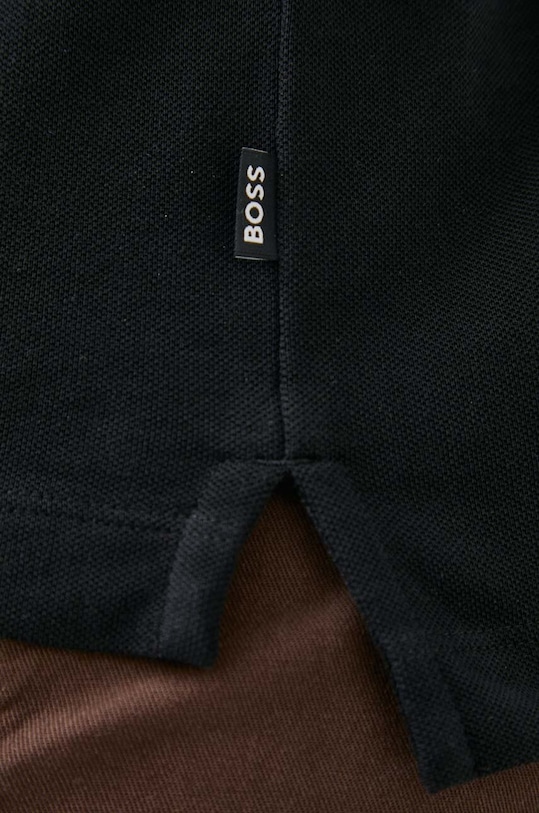 Хлопковое поло BOSS 50494697 чёрный