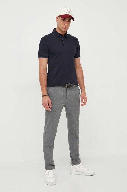 BOSS polo 50494970 granatowy AW23