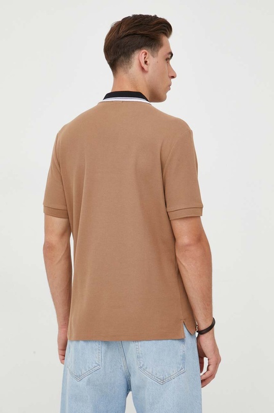 Odzież BOSS polo bawełniane 50495709 beżowy