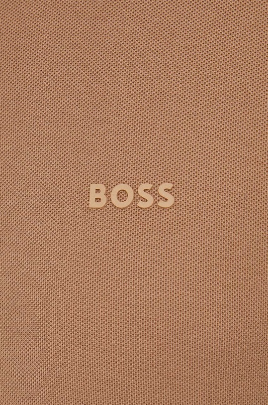 BOSS polo bawełniane 50495709 beżowy