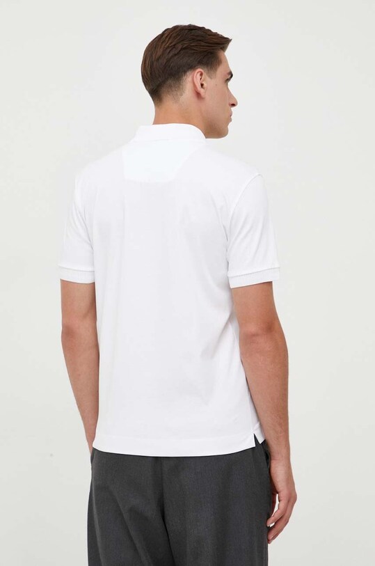 Oblečení Bavlněné polo tričko BOSS 50496590 bílá