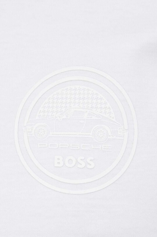 Bavlněné polo tričko BOSS 50496590 bílá