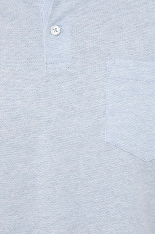 Polo se lněnou směsí Polo Ralph Lauren 710870462 modrá AW23