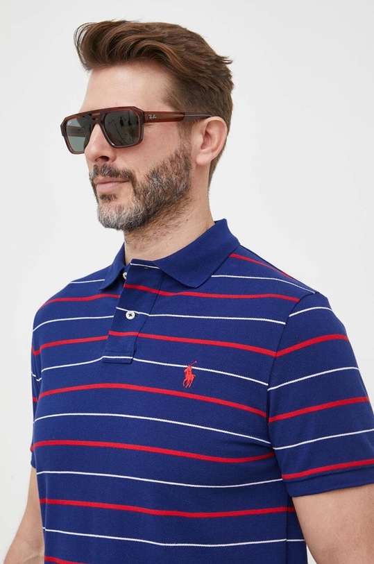 Polo Ralph Lauren polo bawełniane granatowy 710910519