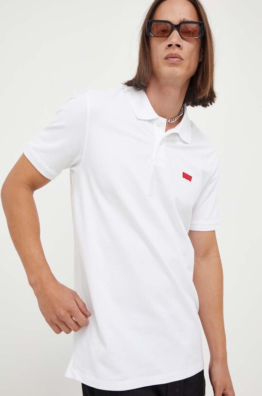Polo tričko Levi's nášivka biela A4842.0002