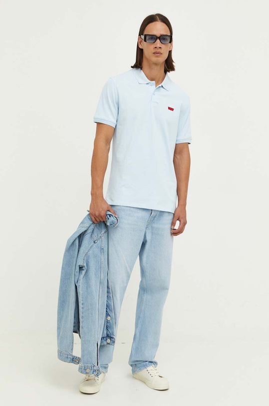 Levi's polo A4842.0014 niebieski AW23