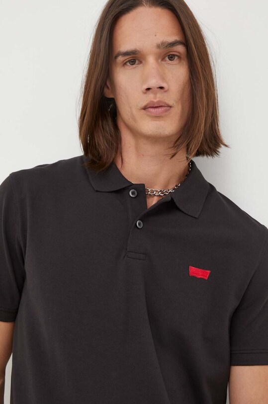 Levi's tricou polo negru A4842.0015
