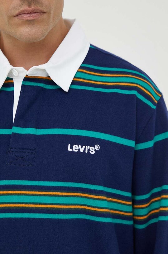 Βαμβακερή μπλούζα με μακριά μανίκια Levi's A4845.0012 πολύχρωμο
