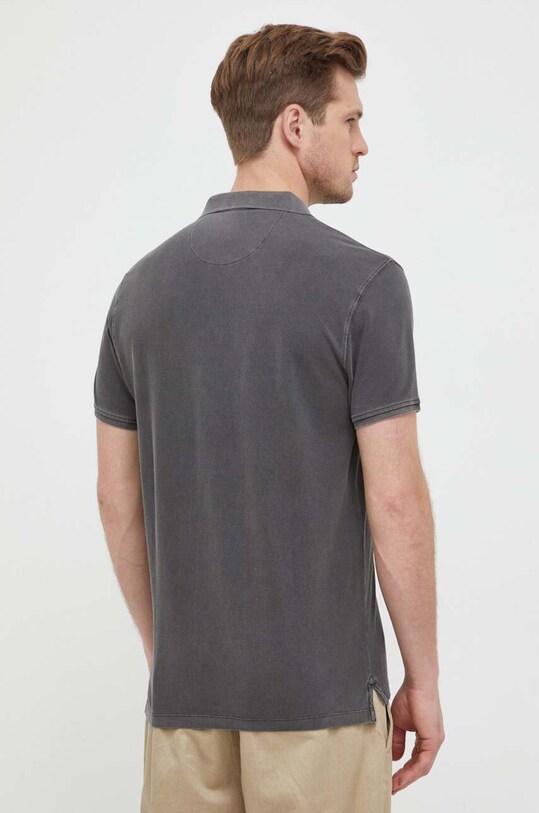 Ρούχα Βαμβακερό μπλουζάκι πόλο Pepe Jeans Oliver PM541983.990 γκρί
