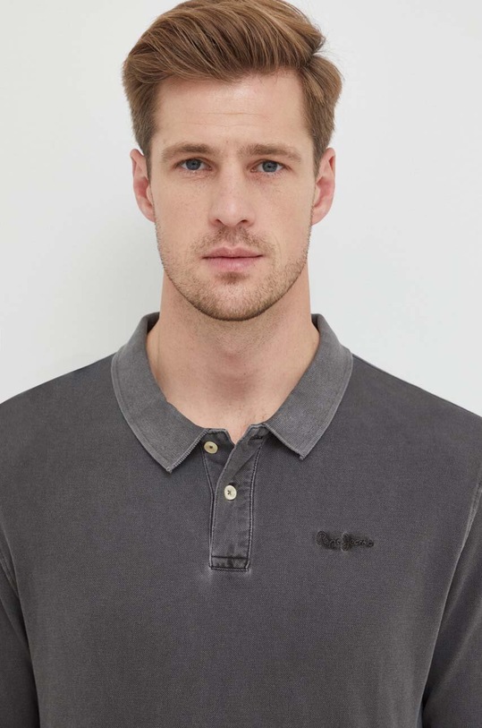Pepe Jeans longsleeve bawełniany Oliver PM542085.990 szary