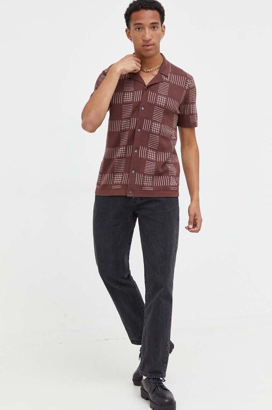 Abercrombie & Fitch cardigan KI120.3189.405 maro AW23