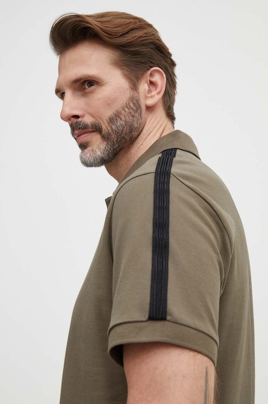Armani Exchange polo de bumbac verde 6RZFLM.ZJM5Z