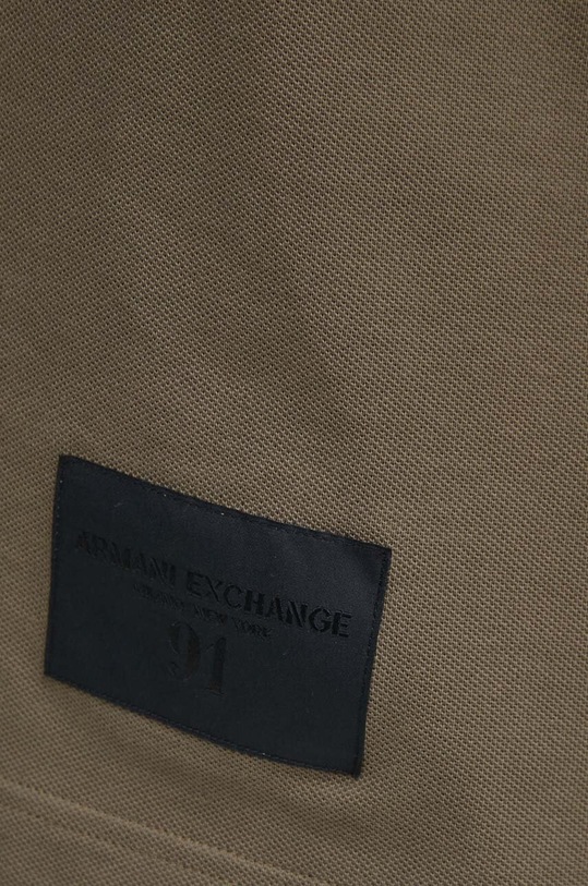 Armani Exchange polo de bumbac 6RZFLM.ZJM5Z verde