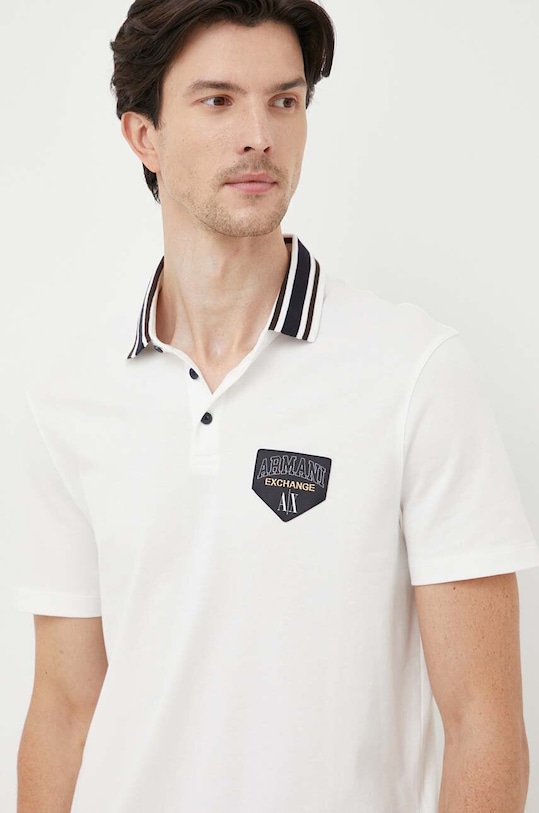 Armani Exchange polo biały 6RZFJF.ZJYCZ
