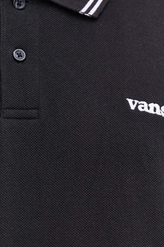 Vans polo de bumbac VN000A7QBLK1 negru
