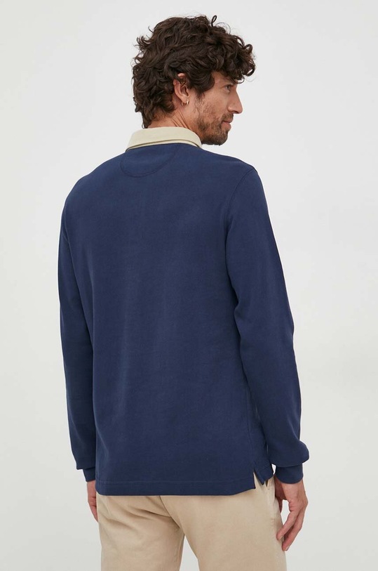 Odzież La Martina longsleeve bawełniany WMPE32 granatowy