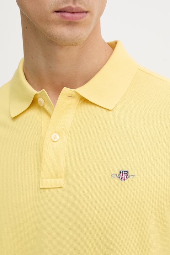 Gant polo bawełniane 2210. żółty