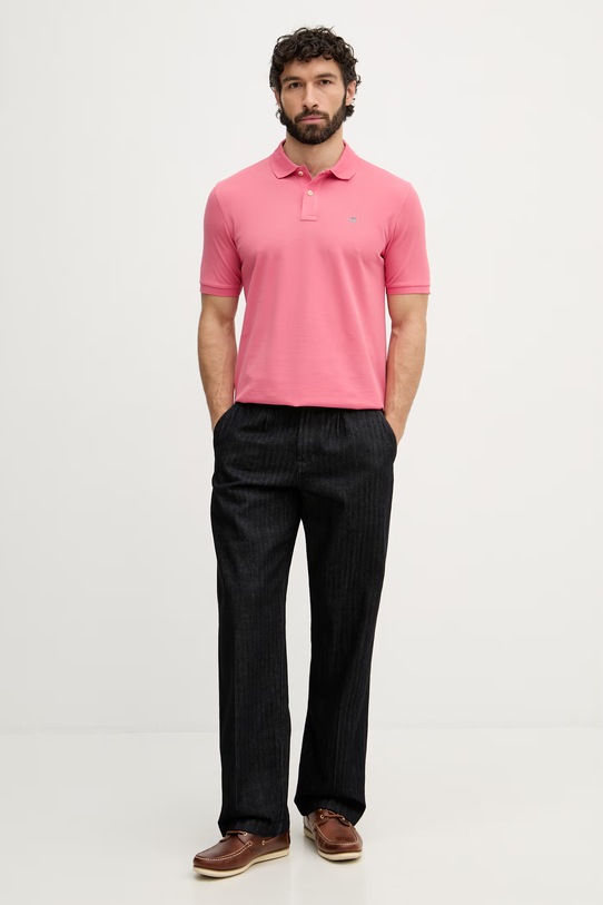 Gant polo za muškarce od pamuka 2210. roza SS26