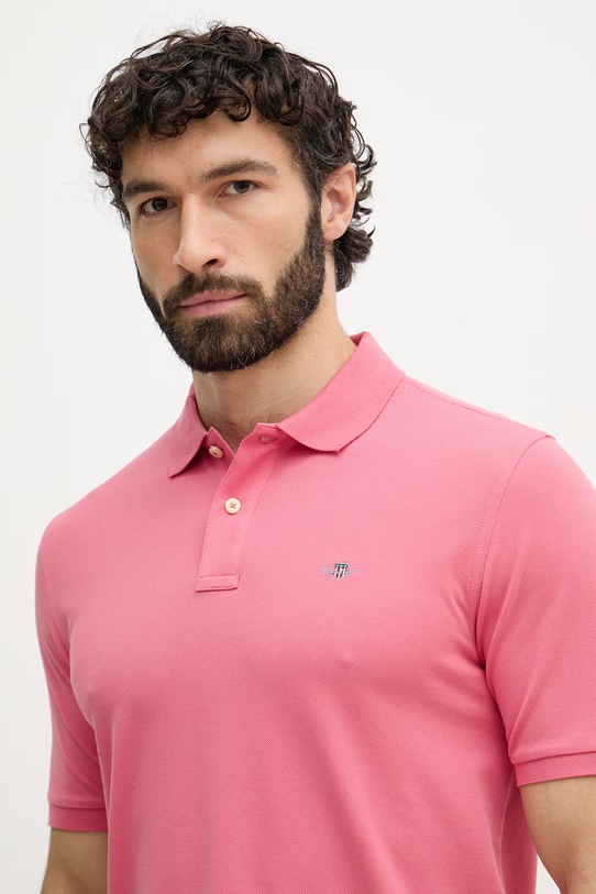 Gant polo za muškarce od pamuka roza 2210.