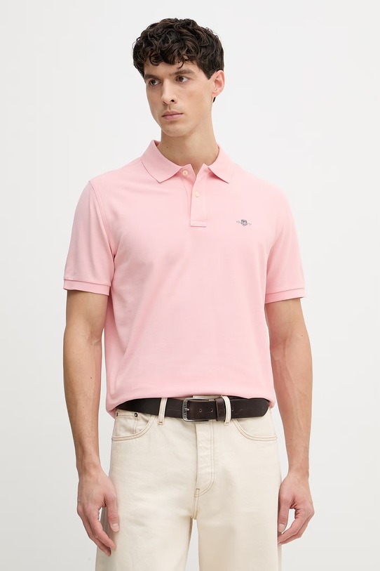 Gant polo bawełniane różowy 2210.