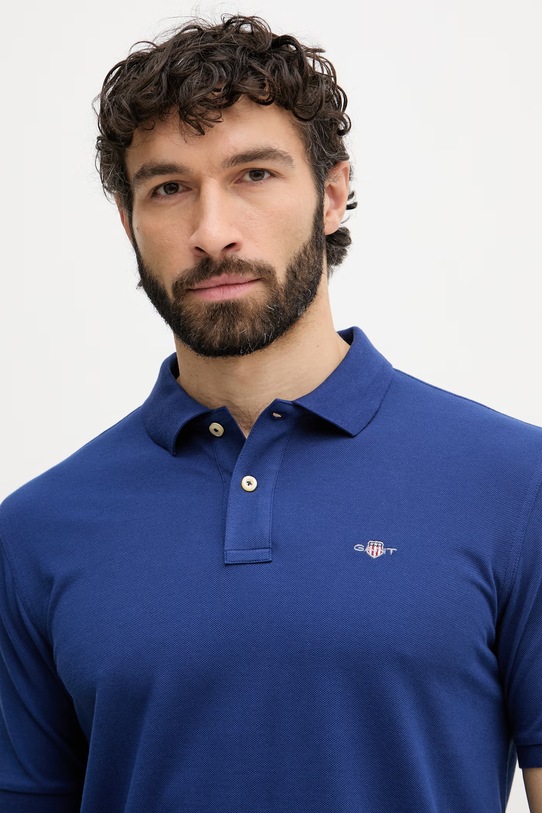 Gant polo męskie bawełniane granatowy 2210.