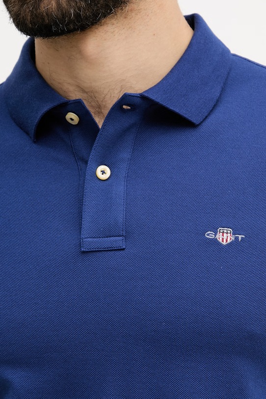 Gant polo męskie bawełniane 2210. granatowy