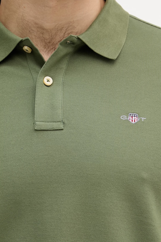 Gant póló férfi pamut 2210. zöld