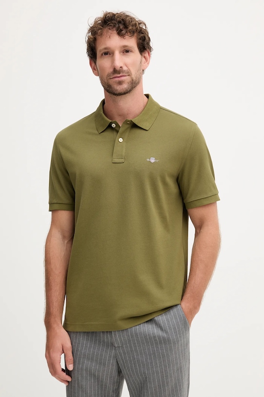 Gant polo bawełniane zielony 2210.