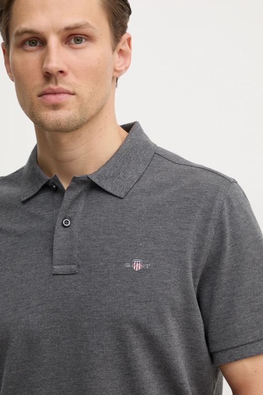 Gant polo de bumbac gri 2210.