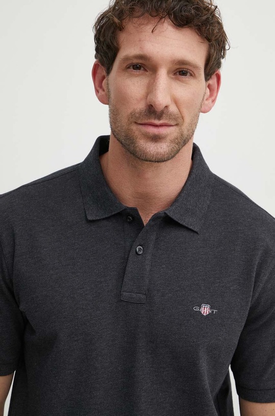 Gant polo de bumbac gri 2210.