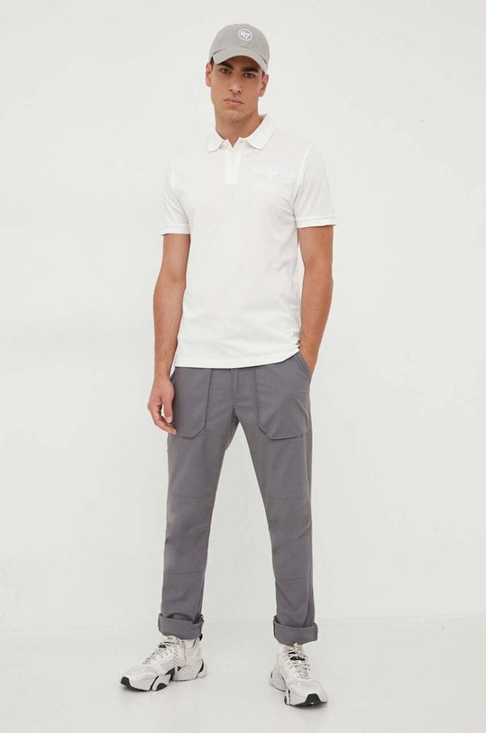 Bavlnené polo tričko Gant 2062025 béžová AW24