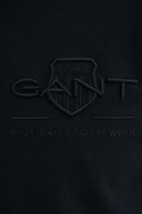 Gant polo bawełniane 2062025 czarny