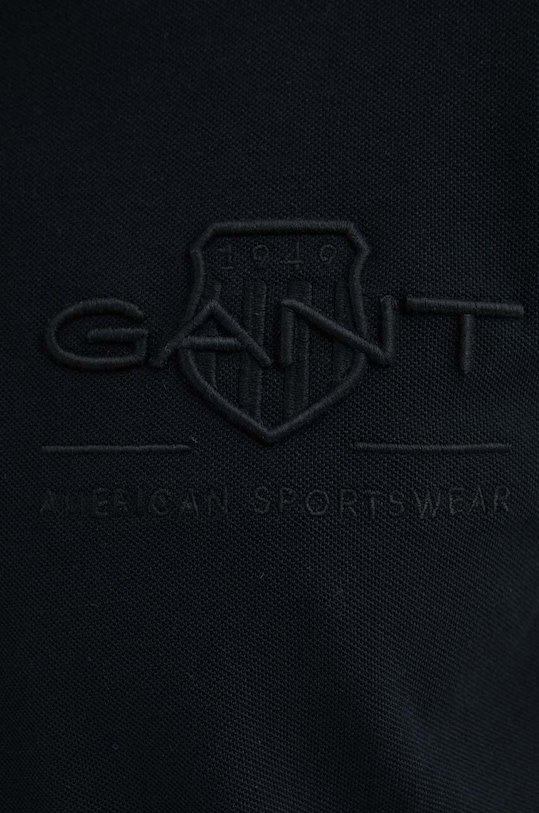Gant polo bawełniane 2062025 czarny