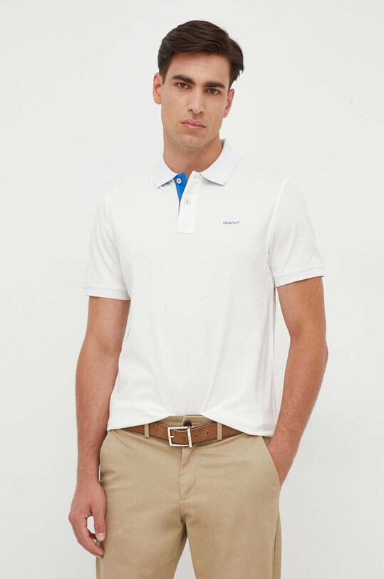 Polo tričko Gant hladký béžová 2062026