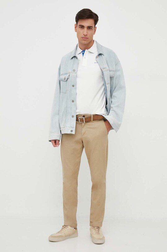 Polo tričko Gant 2062026 béžová AW23