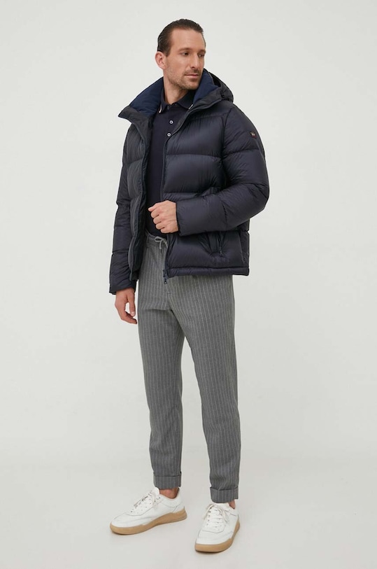 Tričko s dlhým rukávom Tommy Hilfiger MW0MW33217 tmavomodrá AW23