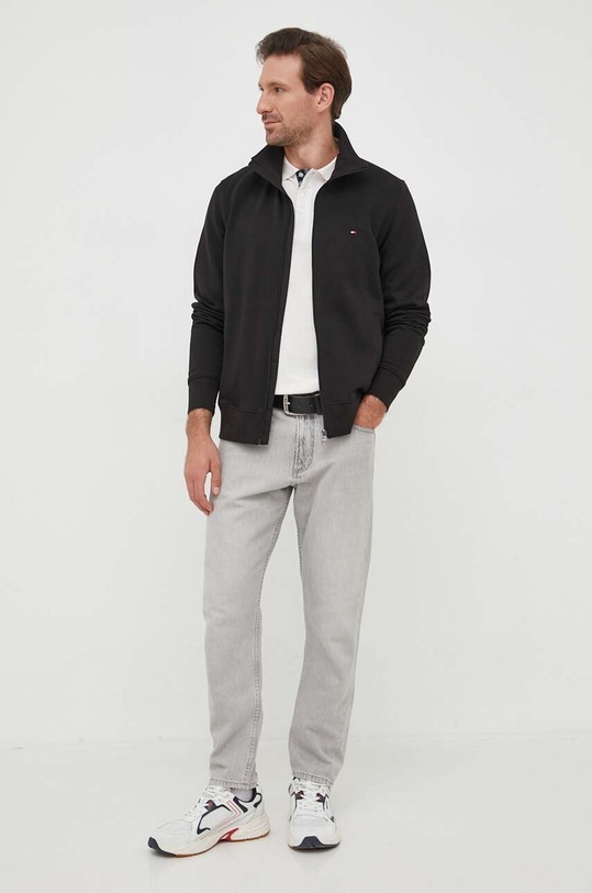 Tommy Hilfiger polo bawełniane MW0MW33266 beżowy AW23