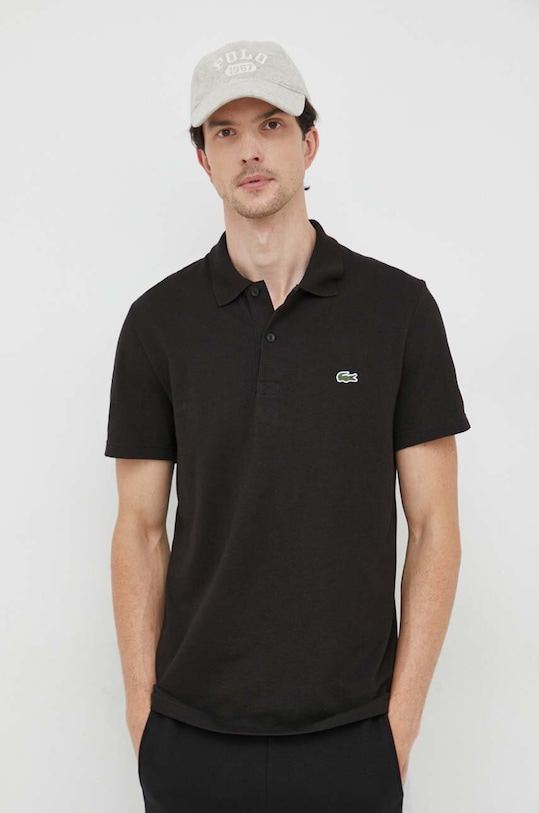 Lacoste poló regular fekete DH0783
