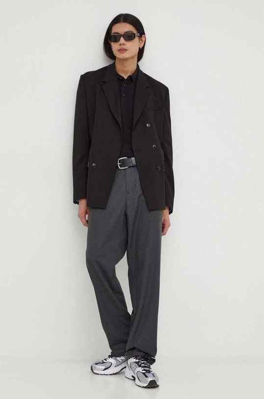 Ruházat Superdry pamut hosszúujjú M1110380A.02A fekete