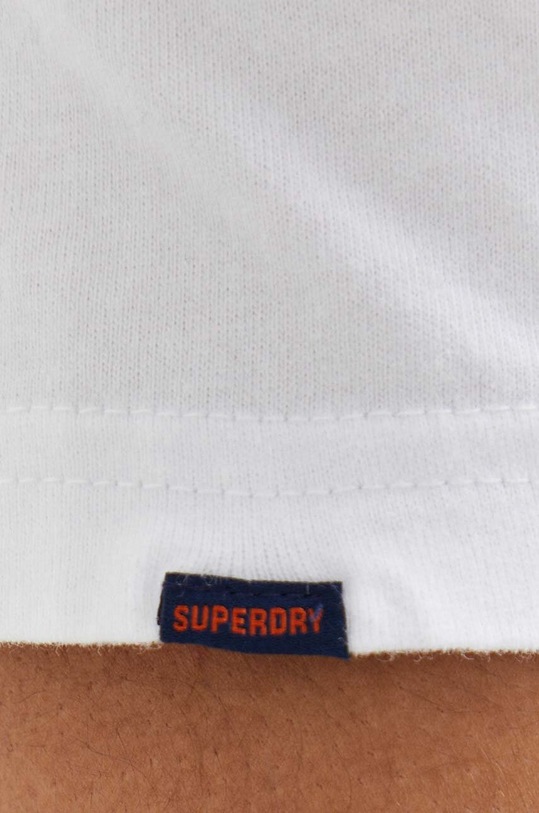 Superdry polo bawełniane M1110323A.01C biały