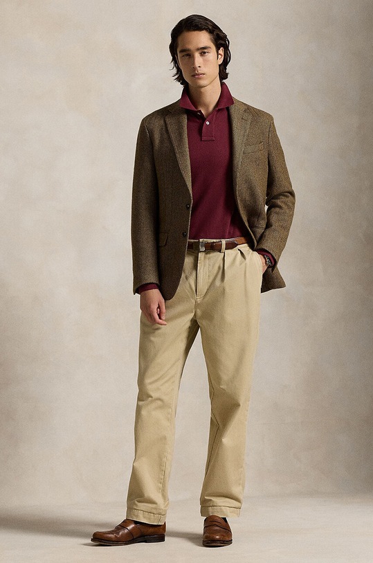 Îmbrăcăminte Polo Ralph Lauren longsleeve din bumbac 710681126 rosu