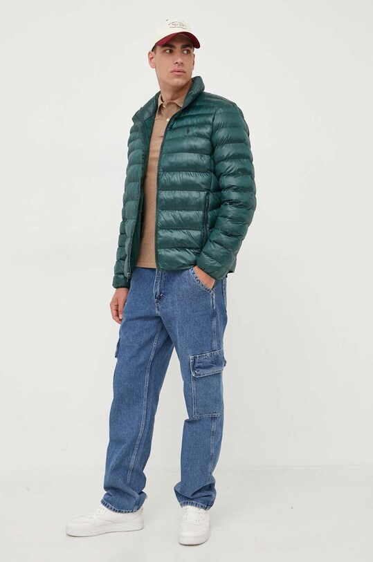 Bombažna majica z dolgimi rokavi Polo Ralph Lauren 710681126 rjava AW24