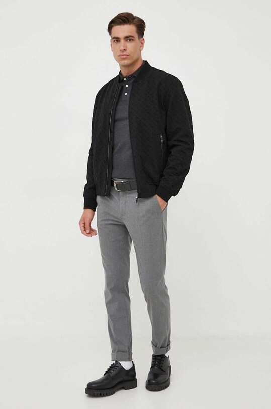 Βαμβακερή μπλούζα με μακριά μανίκια Polo Ralph Lauren 710884588 γκρί AW23