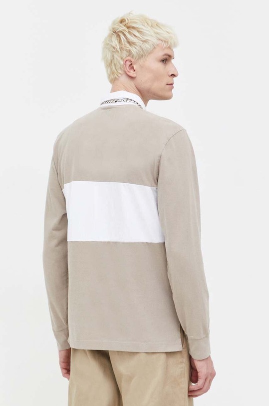 Odzież Hollister Co. longsleeve bawełniany KI324.3187.409 brązowy