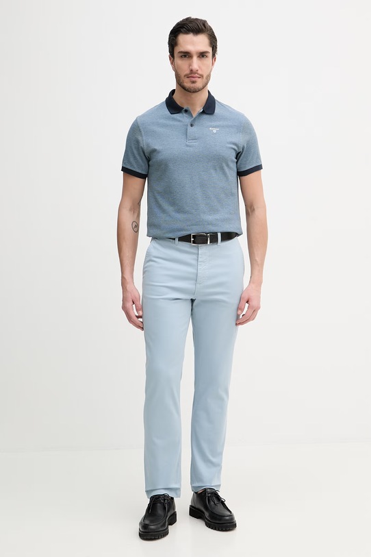 Barbour polo bawełniane MML0628 granatowy SS26