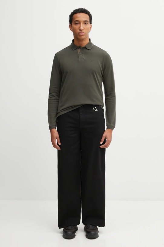 Barbour cotton longsleeve top MML0705 green