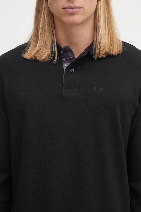 Barbour cotton longsleeve top black MML0705
