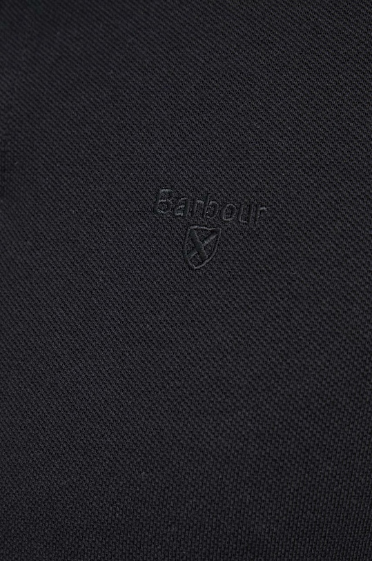 Bavlnené tričko s dlhým rukávom Barbour MML0705 čierna