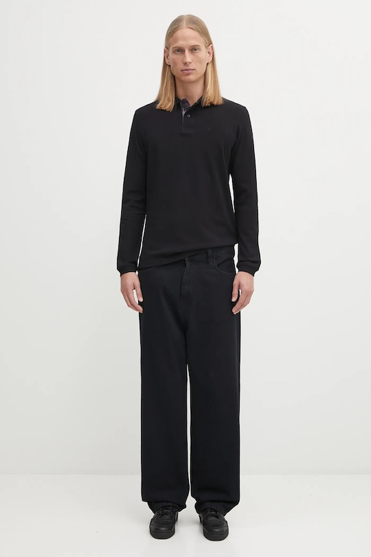 Barbour cotton longsleeve top MML0705 black